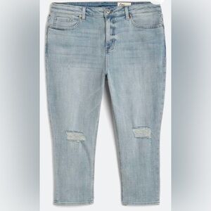 Cosmic Blue Love Brielle Vintage High Rise Capri Jean, Size 18